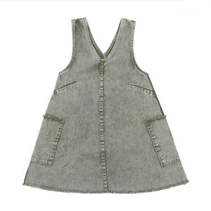 Kin + Kin Green Denim Sleeveless Dress size 12Y
